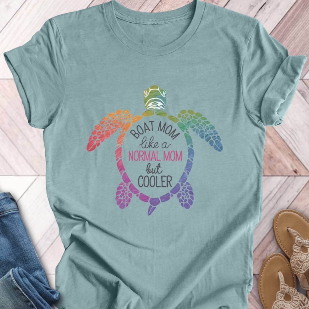 Boat Mom Turtle Team T-Shirt