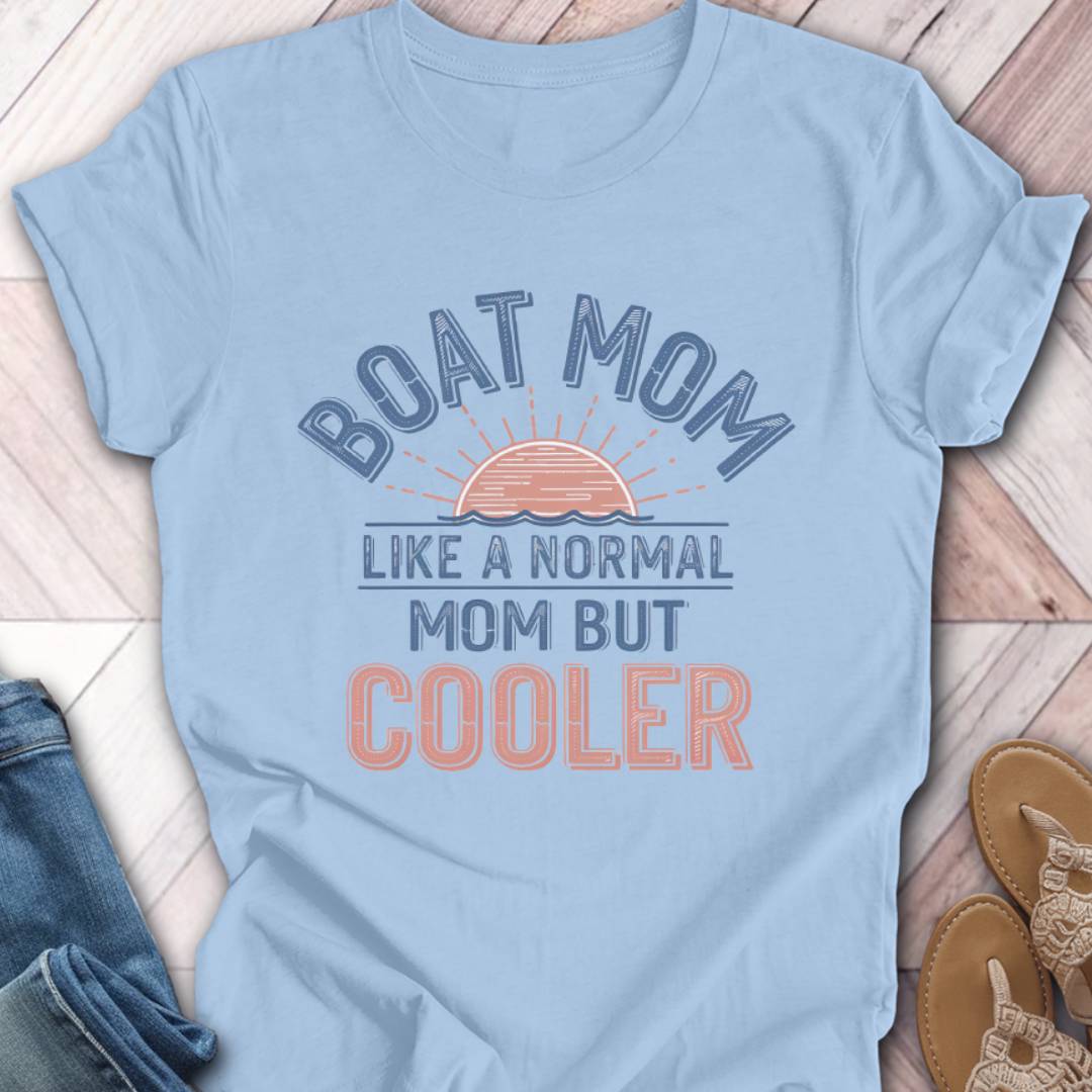 Boat Mom Sunrise T-Shirt