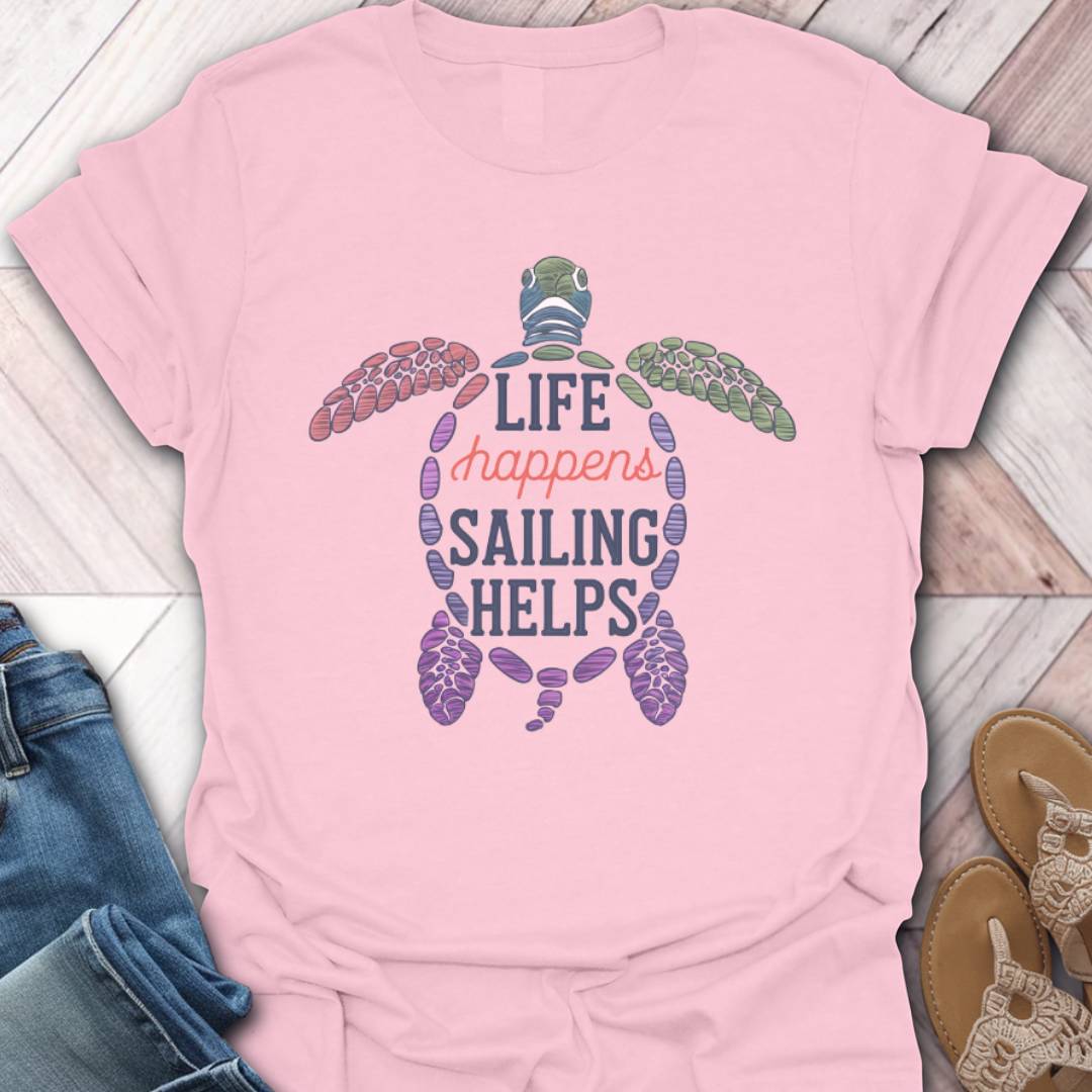Sailing Helps Turtle T-Shirt