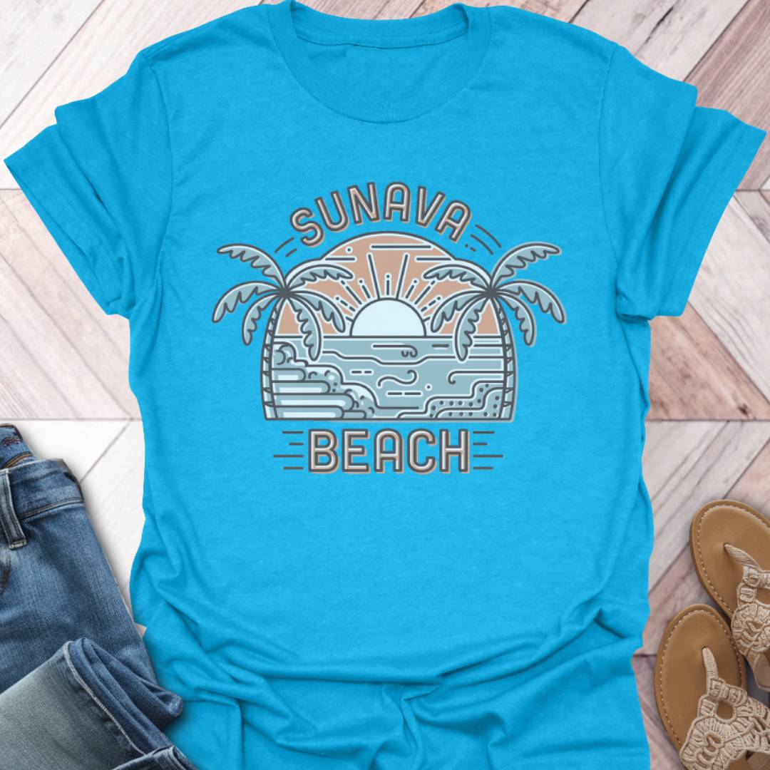 Sunava Beach Sunrise T-Shirt