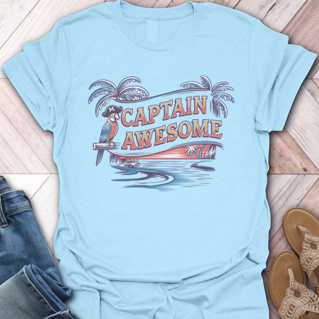 Captain Awesome Pirate T-Shirt