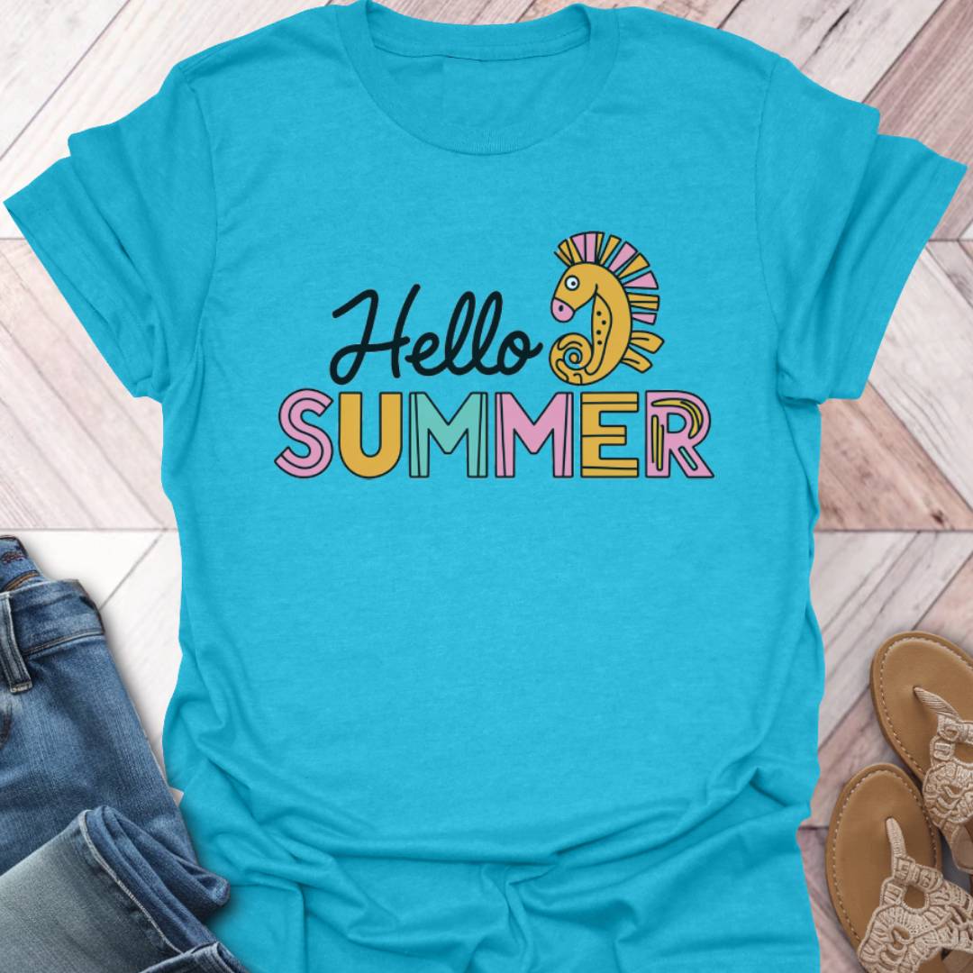 Hello Summer Seahorse T-Shirt