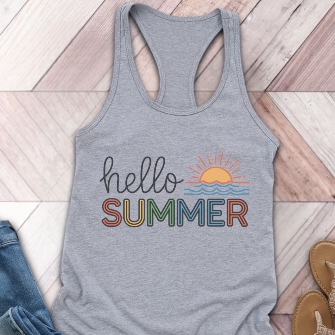 Hello Summer Sunset Tank
