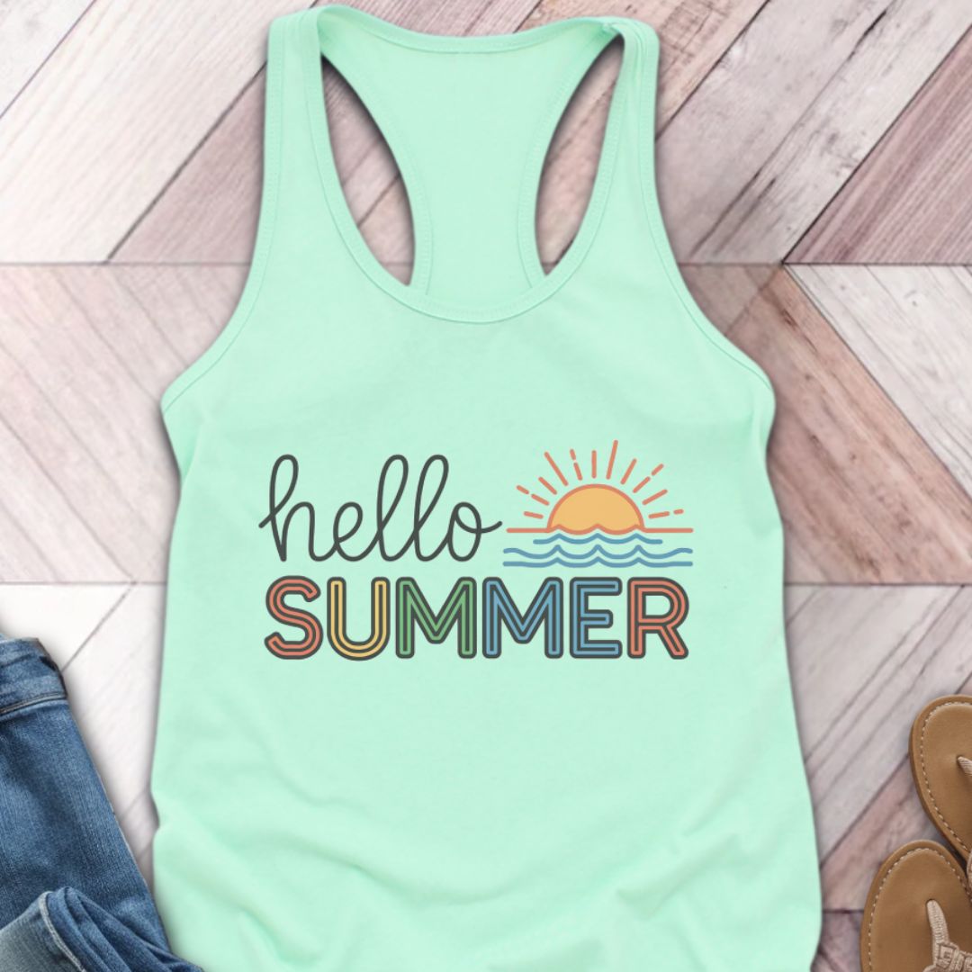 Hello Summer Sunset Tank