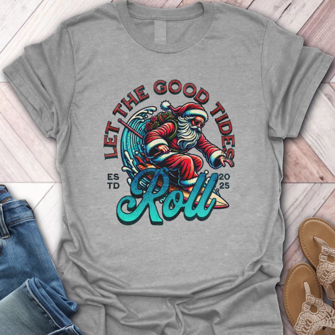 Surfing Santa T-Shirt