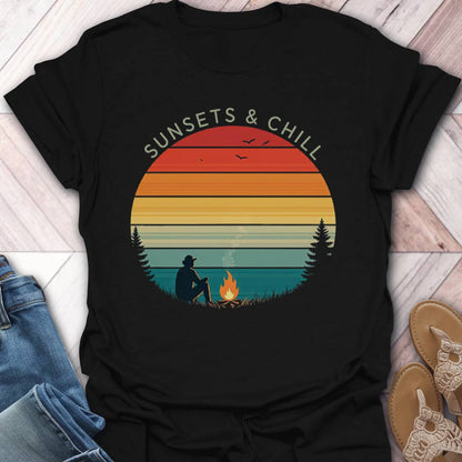 Sunsets & Chill Campfire T-Shirt