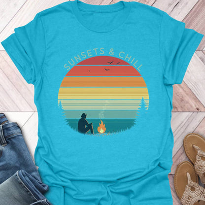 Sunsets & Chill Campfire T-Shirt