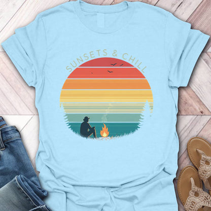 Sunsets & Chill Campfire T-Shirt