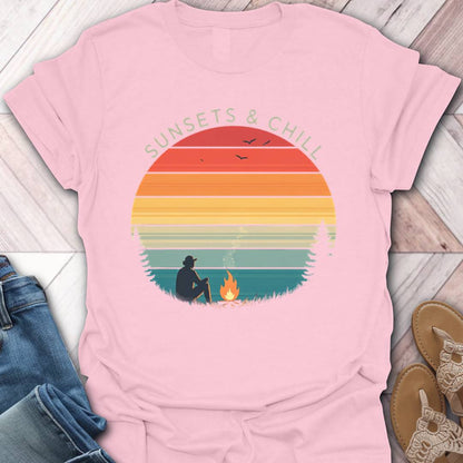 Sunsets & Chill Campfire T-Shirt