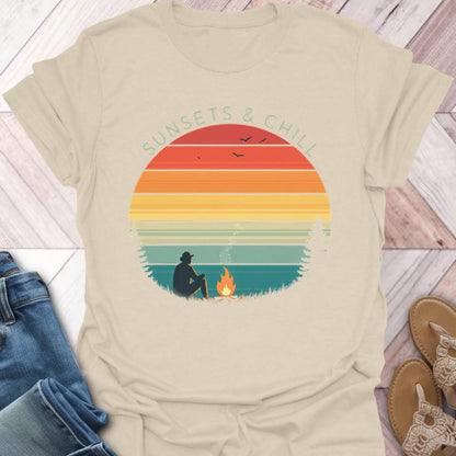 Sunsets & Chill Campfire T-Shirt