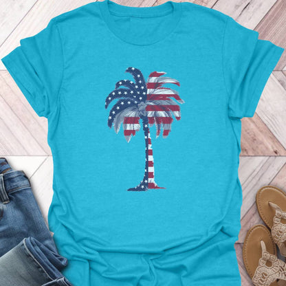 Stars and Strips Palm Tree T-Shirt
