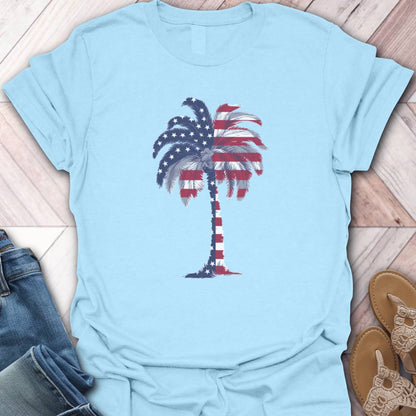 Stars and Strips Palm Tree T-Shirt
