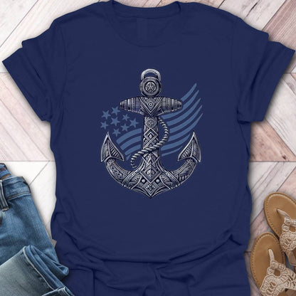 Engraved Anchor T-Shirt