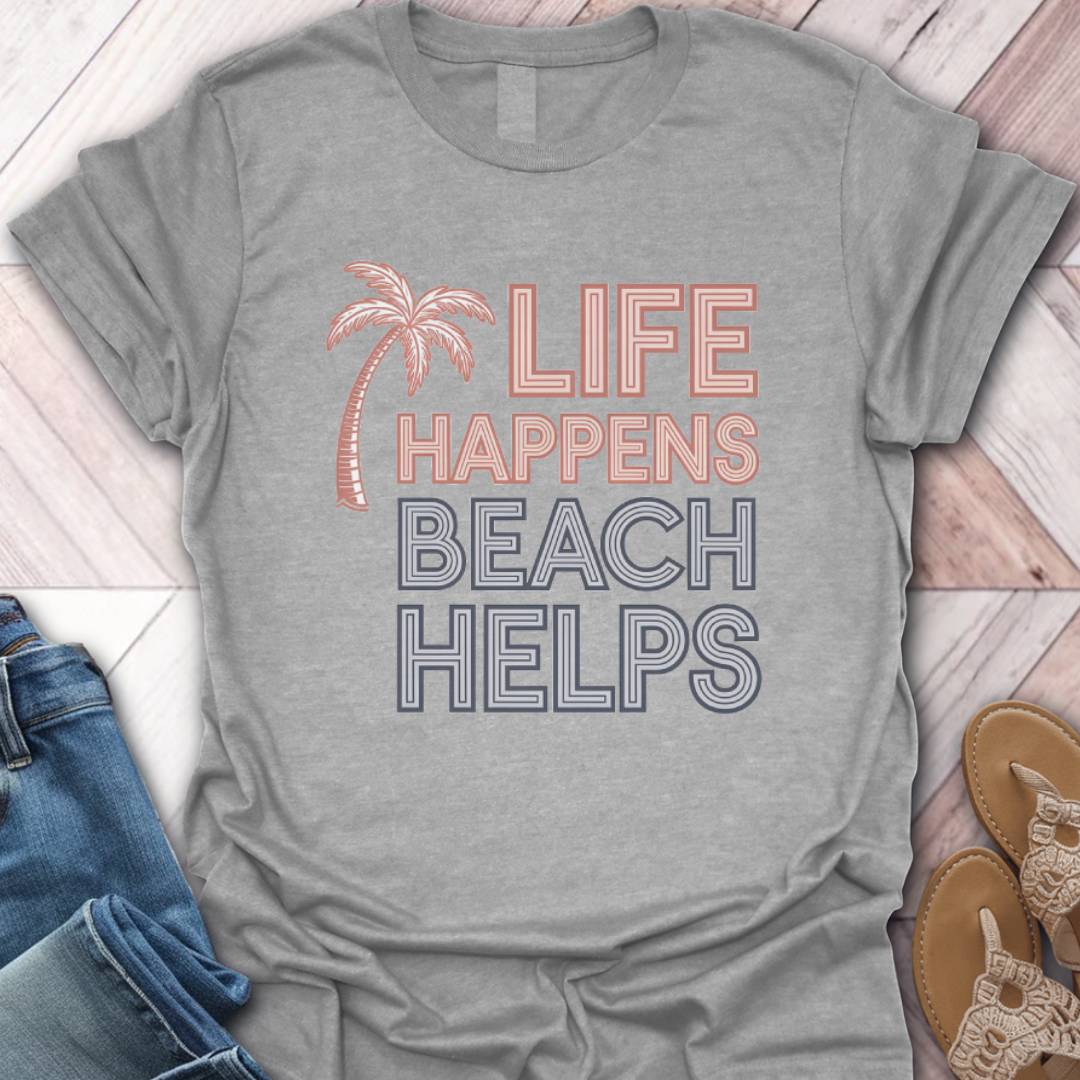 Beach Helps Palm T-Shirt