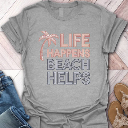 Beach Helps Palm T-Shirt