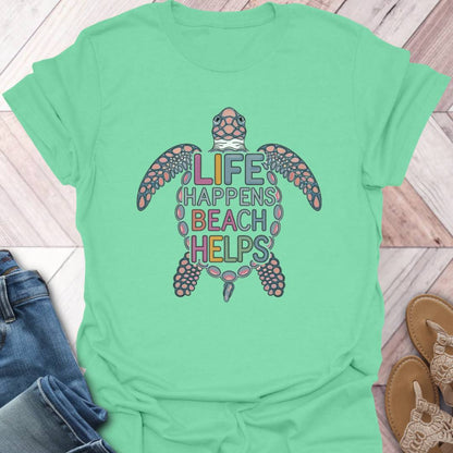 Beach Helps Turtle T-Shirt
