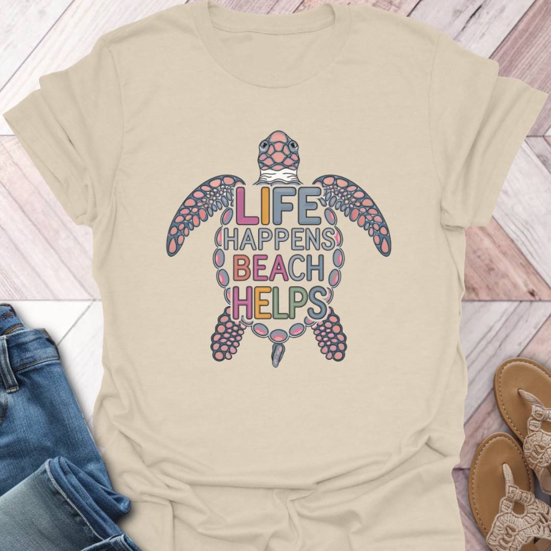 Beach Helps Turtle T-Shirt