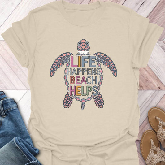Beach Helps Turtle T-Shirt