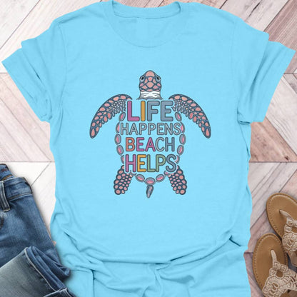 Beach Helps Turtle T-Shirt