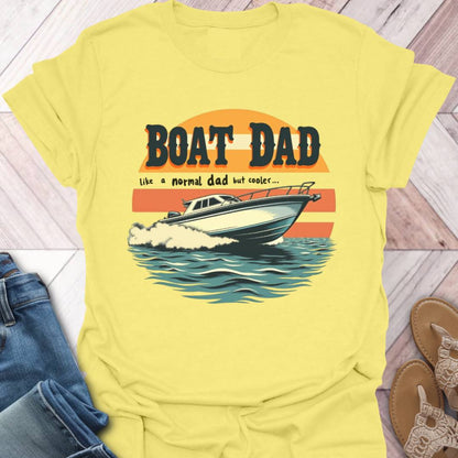Boat Dad Retro T-Shirt