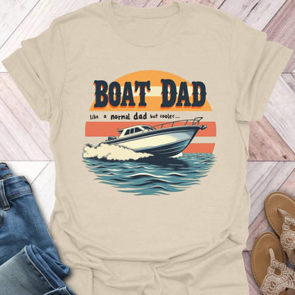 Boat Dad Retro T-Shirt