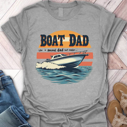 Boat Dad Retro T-Shirt