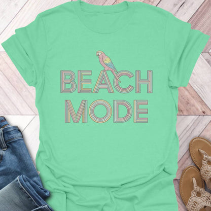 Beach Mode Parrot T-Shirt