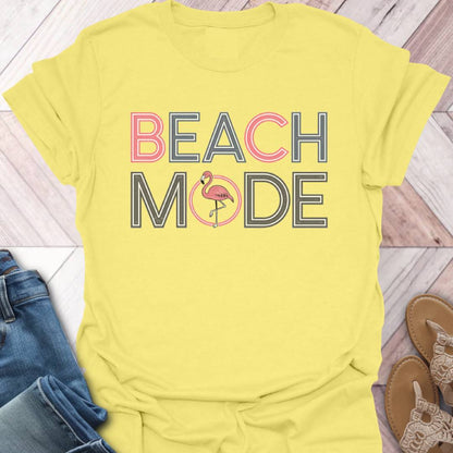Beach Mode Flamingo T-Shirt