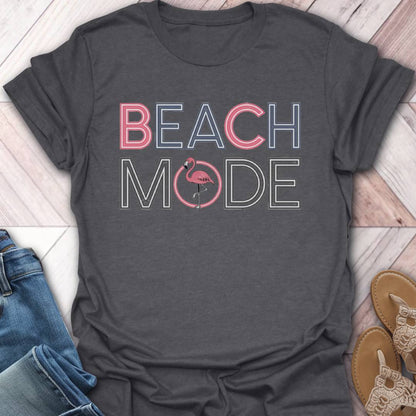 Beach Mode Flamingo T-Shirt