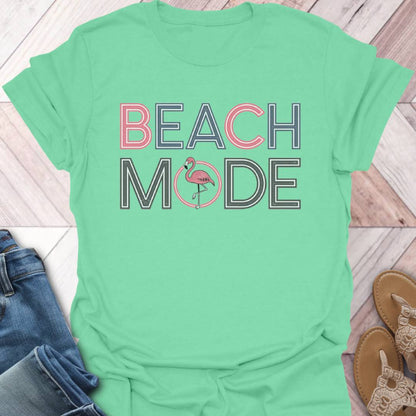 Beach Mode Flamingo T-Shirt