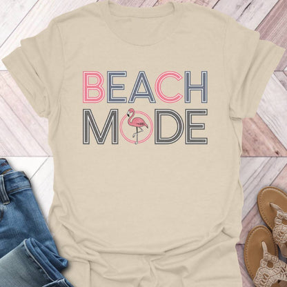 Beach Mode Flamingo T-Shirt