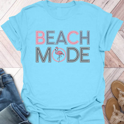 Beach Mode Flamingo T-Shirt