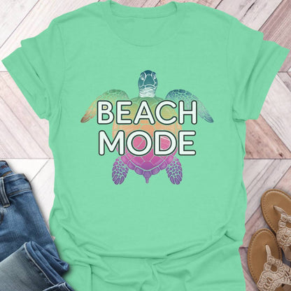 Beach Mode Turtle T-Shirt