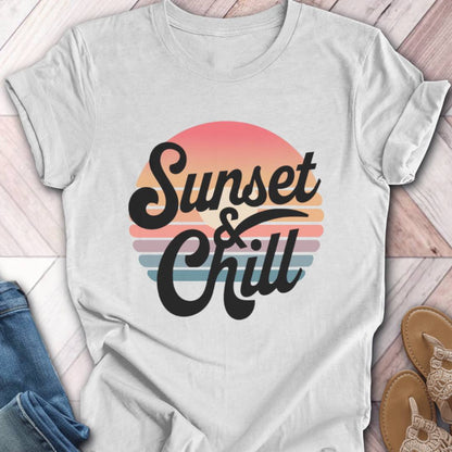 Sunset and Chill Bold T-Shirt