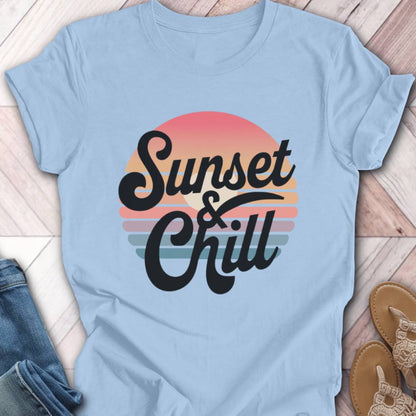Sunset and Chill Bold T-Shirt