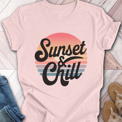 Sunset and Chill Bold T-Shirt