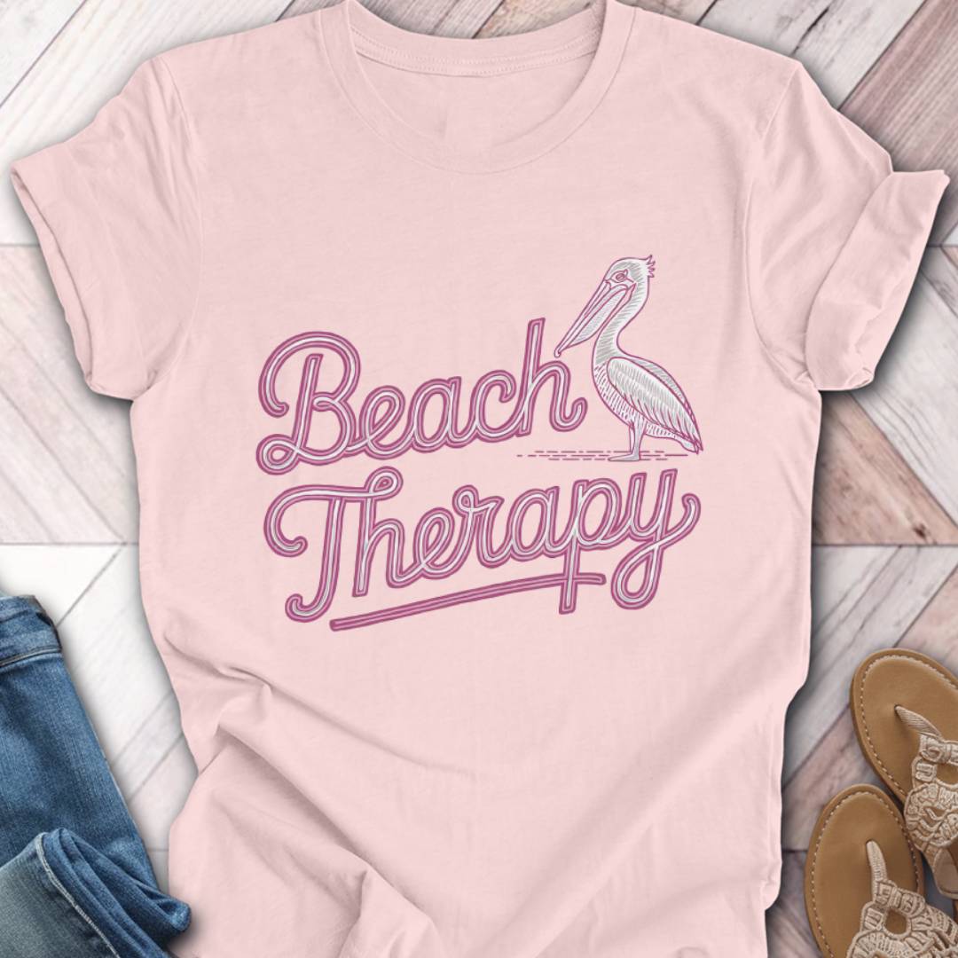 Beach Therapy Pelican T-Shirt