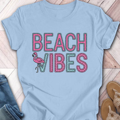 Beach Vibes Flamingo T-Shirt