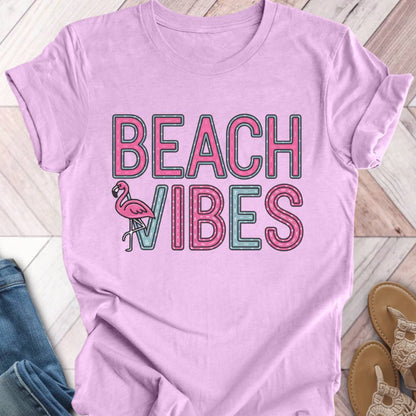 Beach Vibes Flamingo T-Shirt
