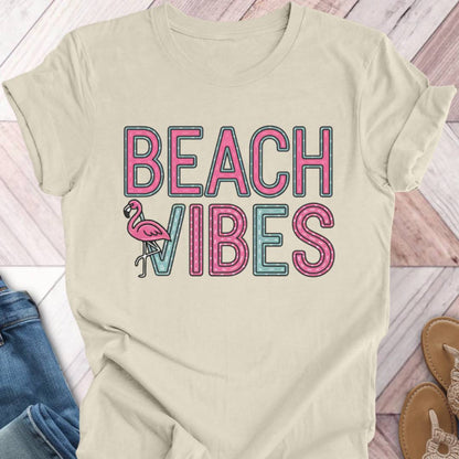 Beach Vibes Flamingo T-Shirt