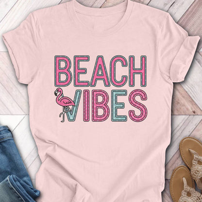 Beach Vibes Flamingo T-Shirt