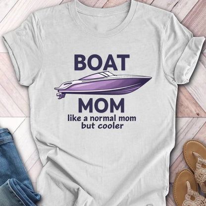 Boat Mom Simple T-Shirt