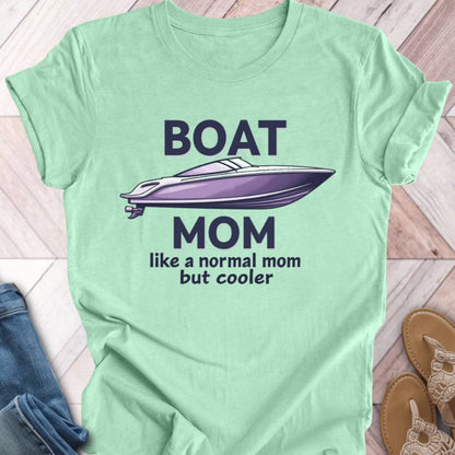 Boat Mom Simple T-Shirt