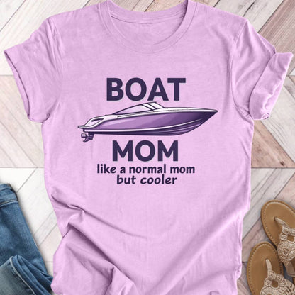 Boat Mom Simple T-Shirt