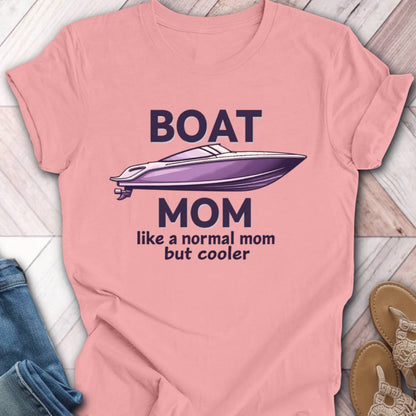 Boat Mom Simple T-Shirt