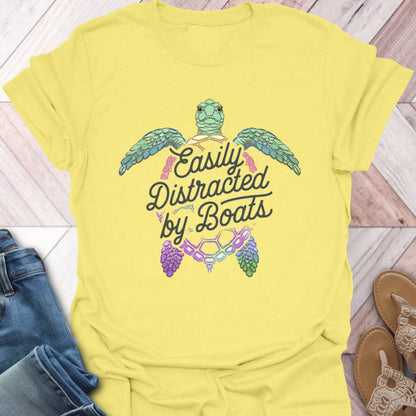 Boat Distraction Turtle T-Shirt