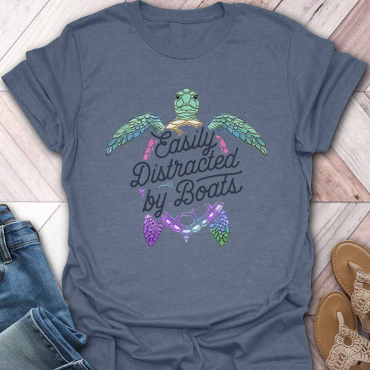 Boat Distraction Turtle T-Shirt