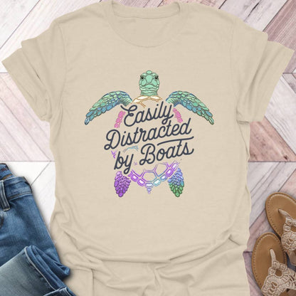 Boat Distraction Turtle T-Shirt