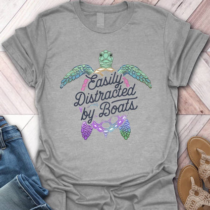 Boat Distraction Turtle T-Shirt