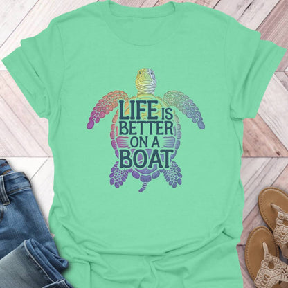 Boat Life Turtle T-Shirt